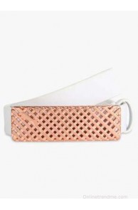 Puma Women Belt(White and Red Copper)